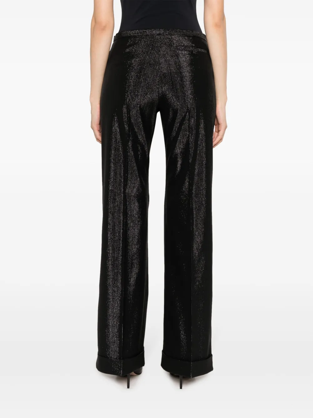 Philosophy Di Lorenzo Serafini Broek met metallic-effect Zwart