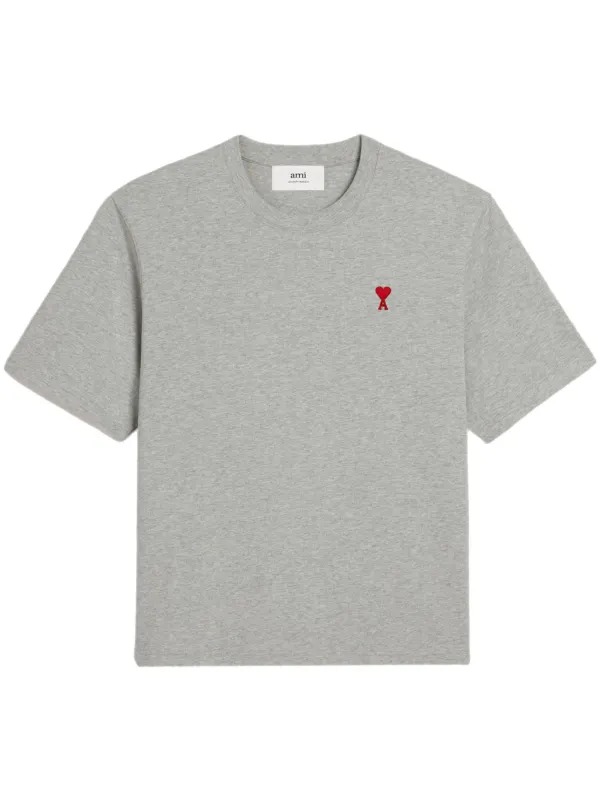 Tシャツ・カットソー AMI PARIS T-SHIRT AMI DE COEUR GREY IN COTTON 21822637_52829789_600.jpg