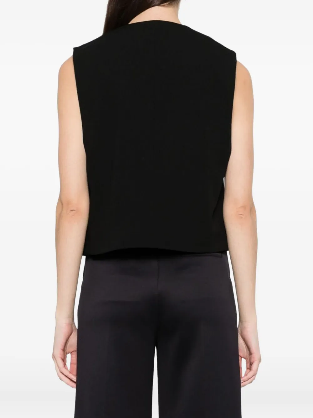 open-front wool waistcoat