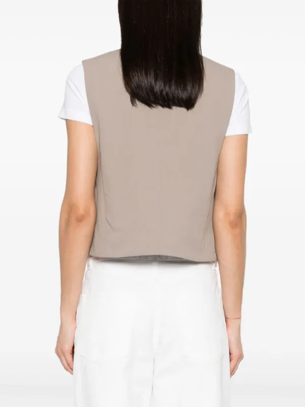 AMI Paris open-front Waistcoat | Neutrals | FARFETCH CA
