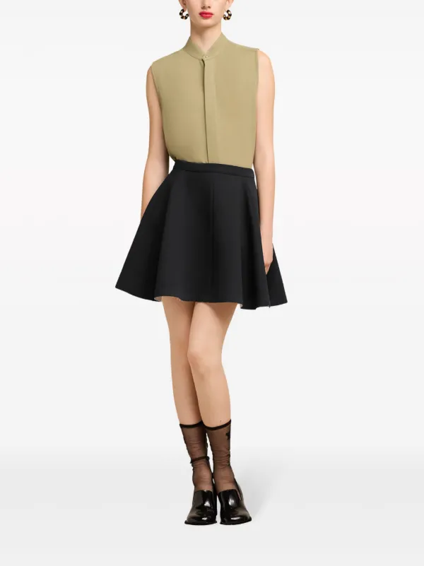 AMI|SKIRTS (FSK224 VI0007 001) AMI Paris virgin-wool Skater Skirt | Black | FARFETCH