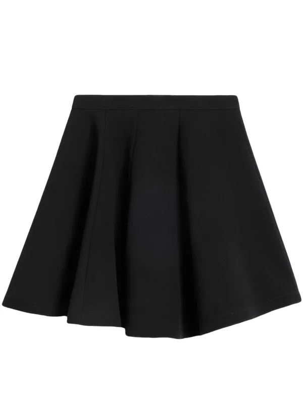 AMI｜SKIRTS (FSK229 WV0074 1360) AMI Paris virgin-wool Skater Skirt | Black | FARFETCH