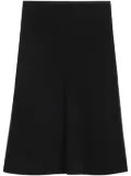 AMI Paris crepe midi skirt - Black