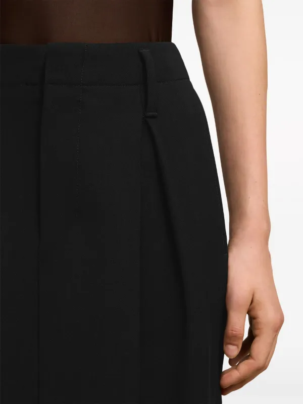 AMI Paris ハイウエスト スカート | ブラック | FARFETCH JP