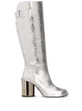 AMI Paris Anatomical-toe buckled boots - Silver