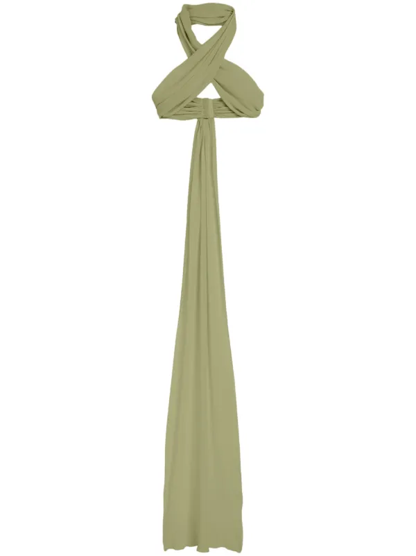 AMI Paris Zijden Wikkeltop | Groen | FARFETCH NL