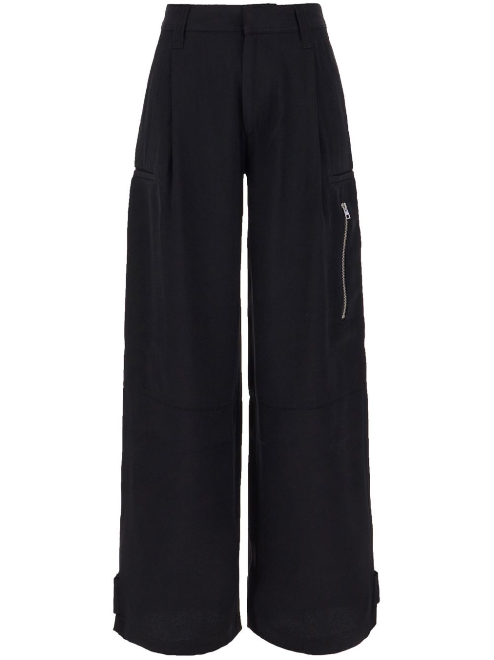 AMI Paris Straight cargo broek Zwart