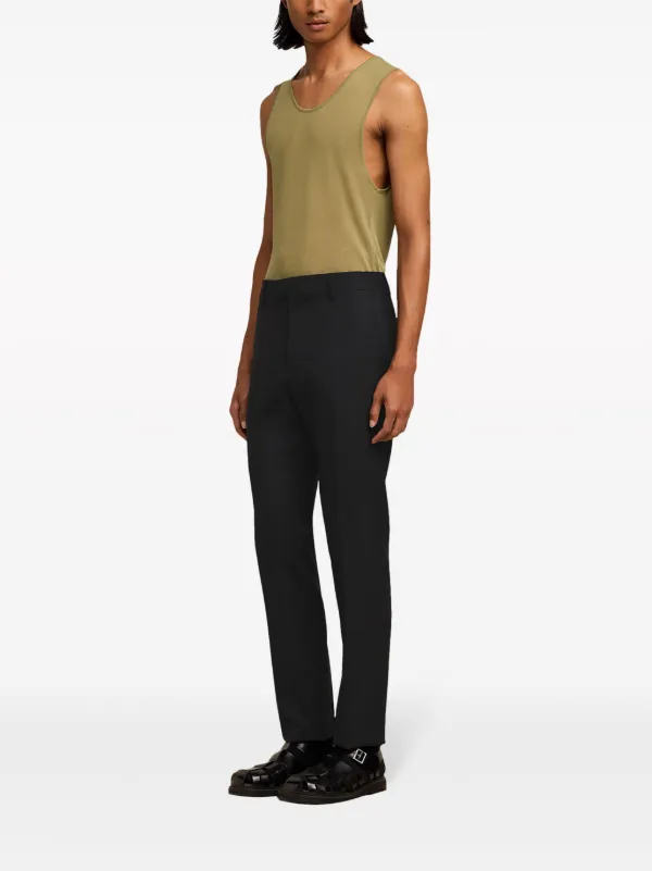 AMI Paris Twill tapered-leg Trousers | Black | FARFETCH