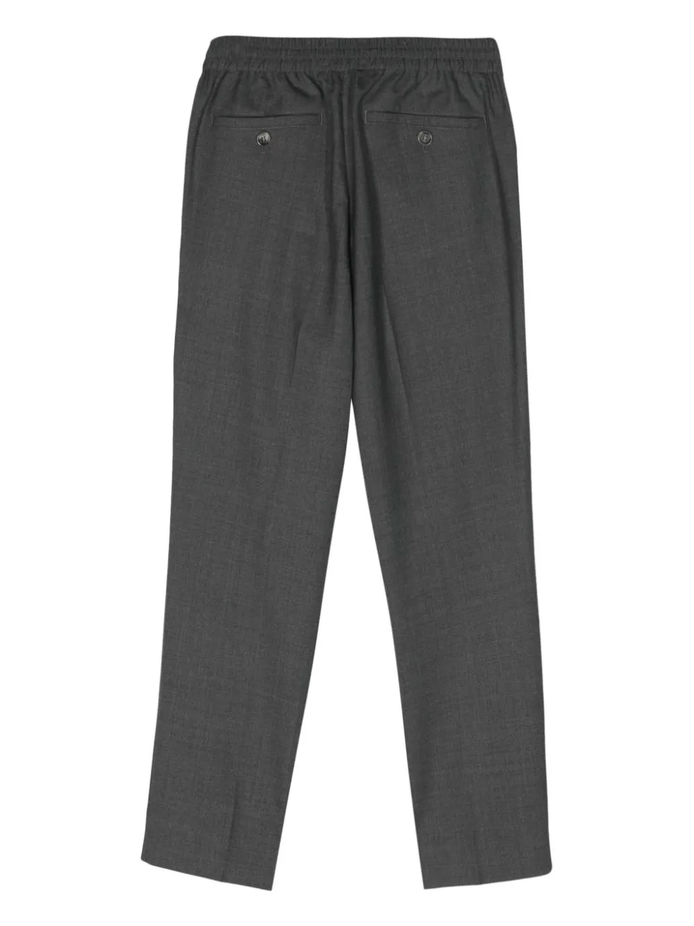 Ami Alexandre Mattiussi Mid-rise Cropped Tapered Trousers In 055 Heather Grey