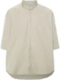 AMI Paris band-collar cotton shirt - Green