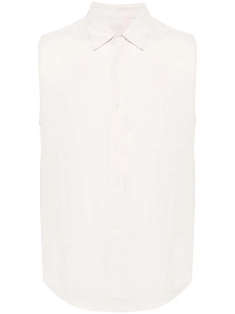 AMI Paris Crêpe shirt met puntige kraag Wit