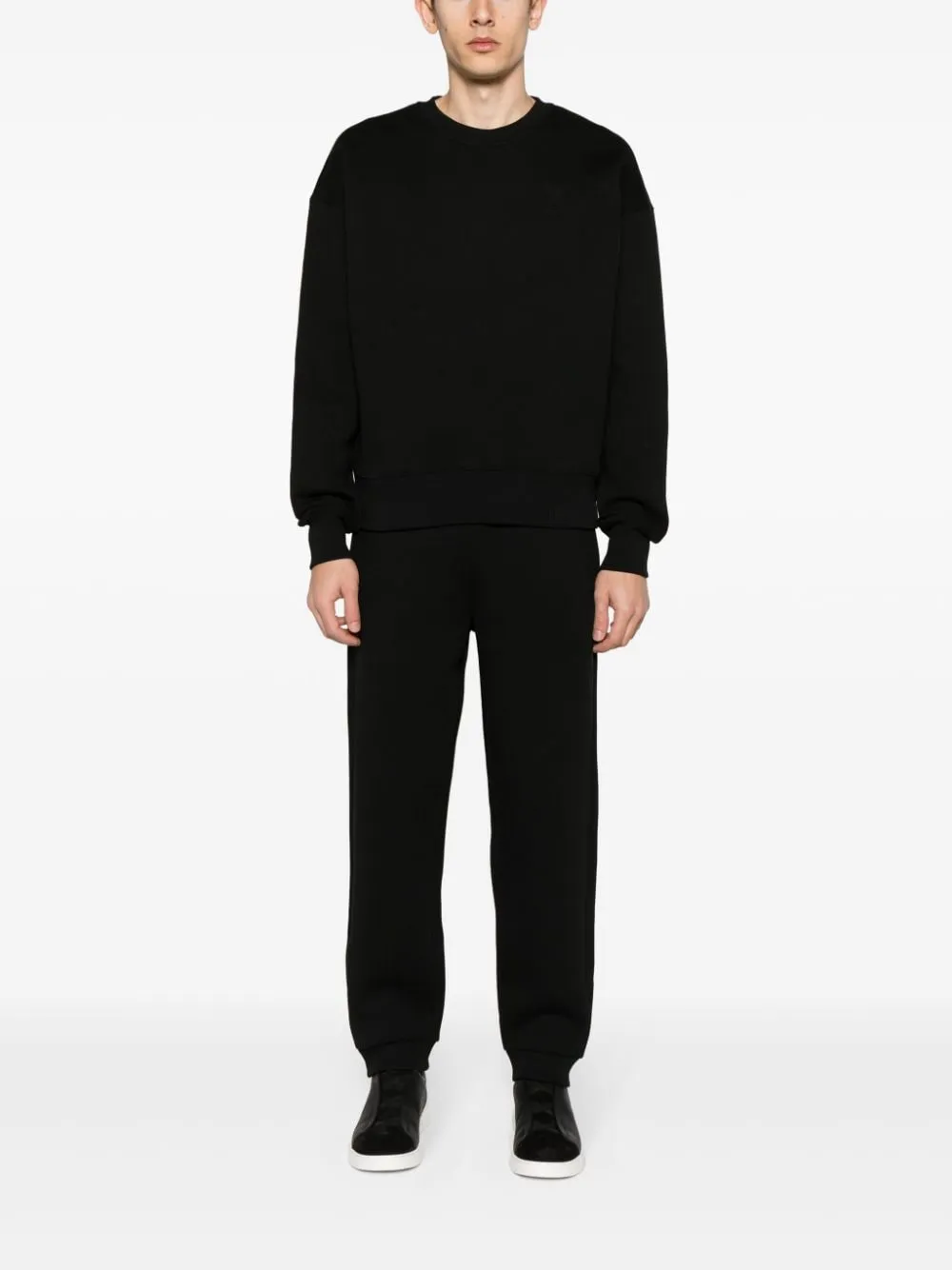 AMI ALEXANDRE MATTIUSSI AMI DE COEUR-EMBOSSED SWEATSHIRT