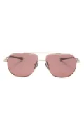 Dita Eyewear double-bridge pilot-frame sunglasses - Brown