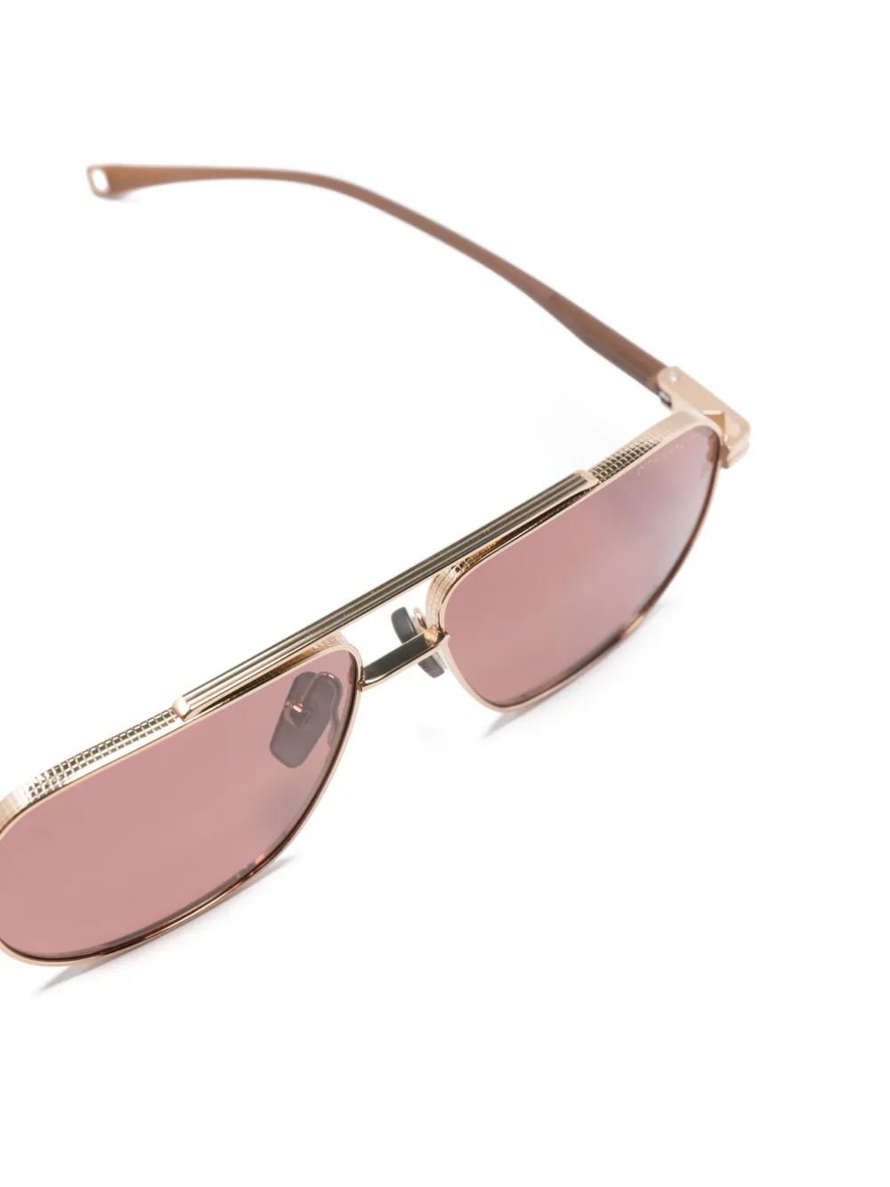Dita Eyewear Zonnebril met piloten montuur Bruin