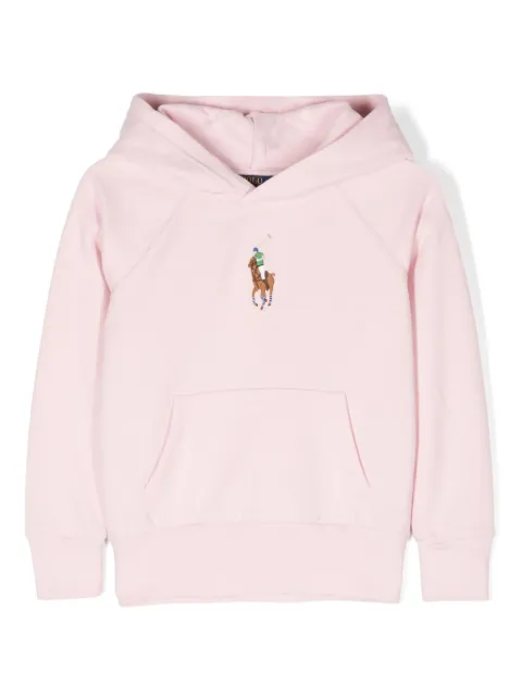 POLO RALPH LAUREN KIDS signature embroidered-logo hoodie