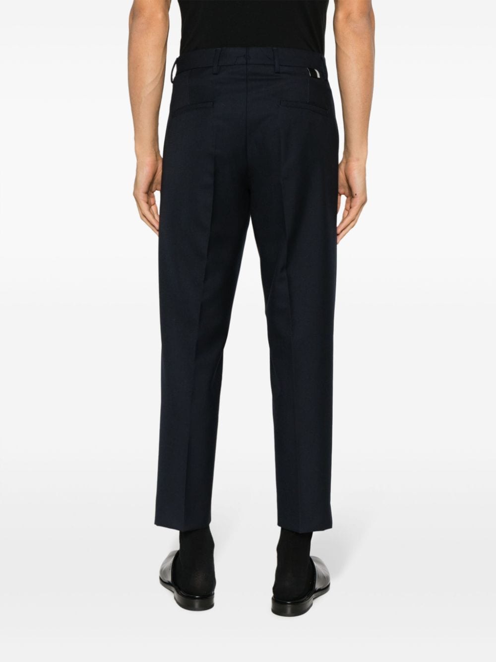 Shop Low Brand Tailored Cropped Trousers In Blue