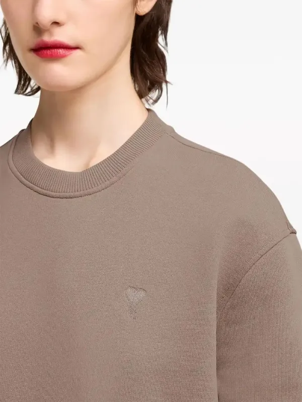 AMI Paris Ami De Coeur Sweatshirt | Brown | FARFETCH