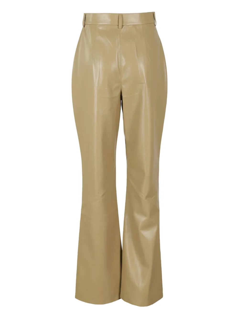 Nanushka wide-leg flared trousers - Beige