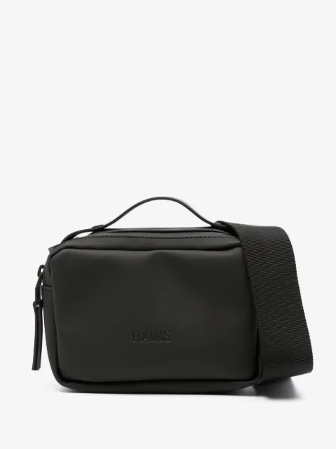 Rains logo-debossed faux-leather shoulder bag