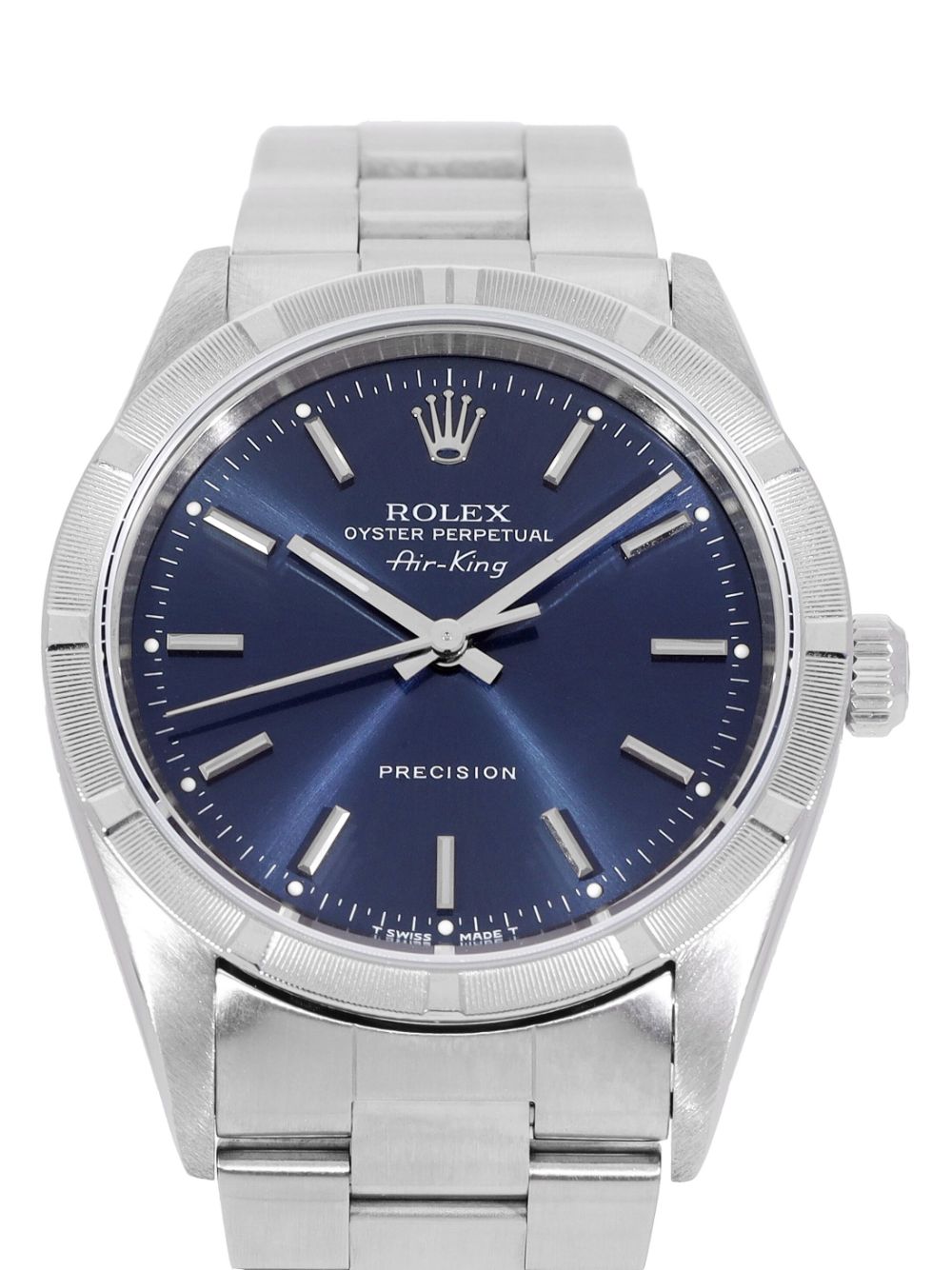 Rolex 1999 pre-owned Air-King Precision 34mm - Blauw