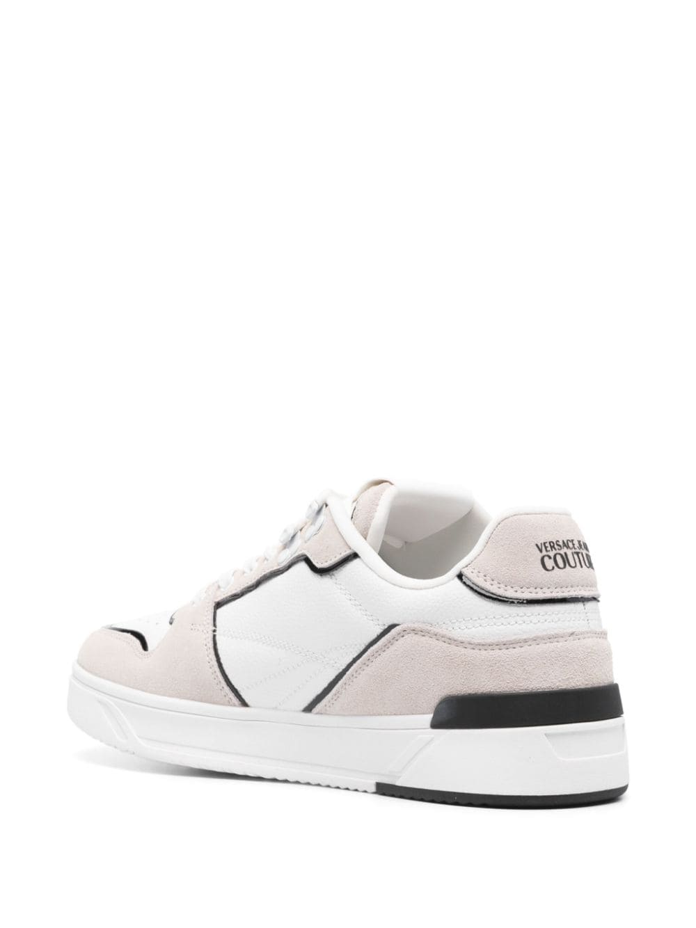 Shop Versace Jeans Couture Starlight Panelled Sneakers In White