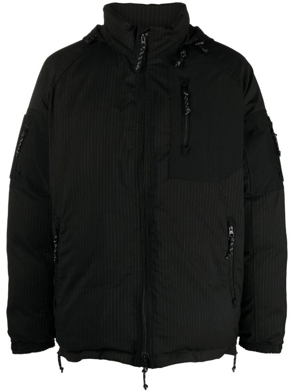 Comme Des Garçons Homme Striped zip-up Hooded Jacket - Farfetch