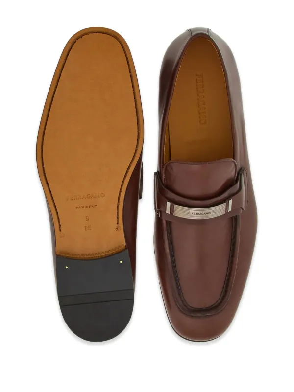 Ferragamo レザーローファー | ブラウン | FARFETCH JP
