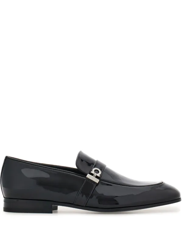 Ferragamo patent leather loafers best sale