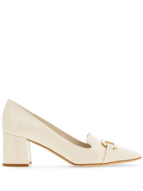 Ferragamo zapatillas con placa Gancini y tacón de 60mm