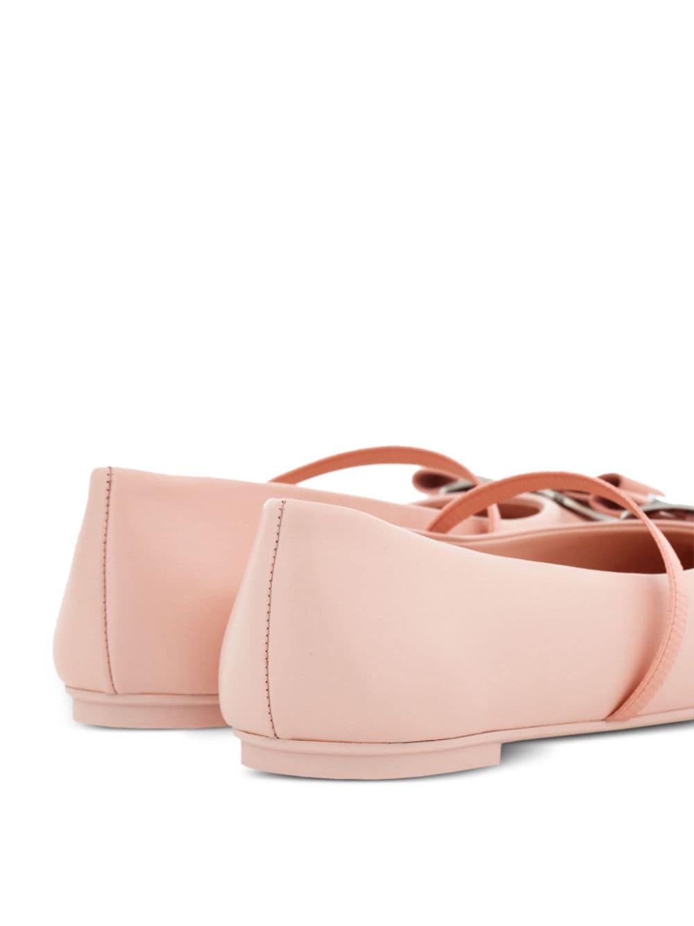 Shop Ferragamo New Vara Flat Ballerina Shoes In Pink