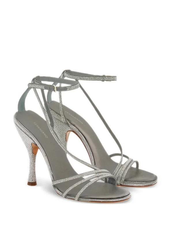 Ferragamo silver hot sale sandals