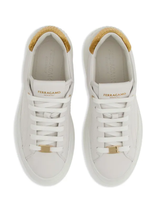 Ferragamo プラットフォーム ウェッジスニーカー | ホワイト | FARFETCH JP