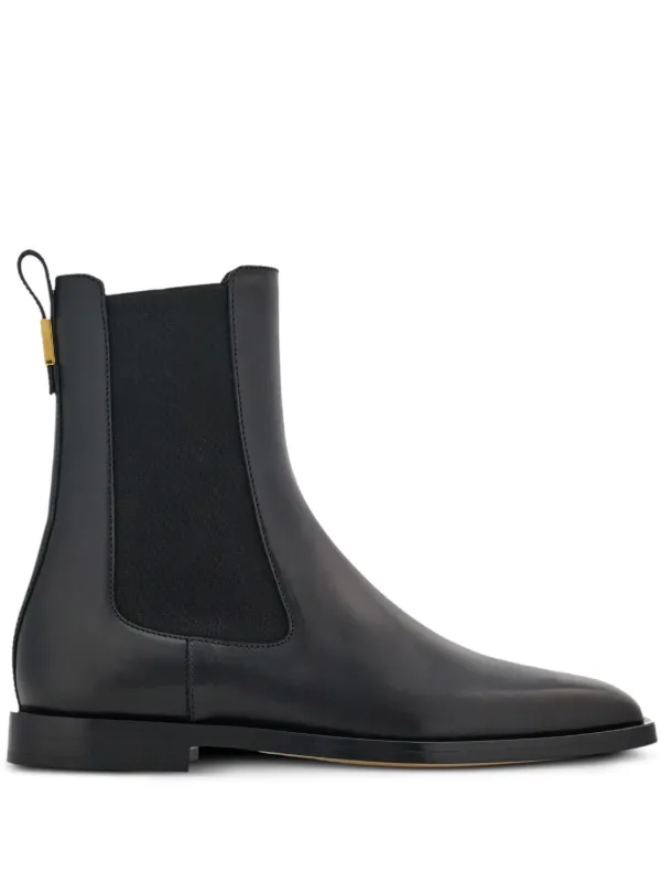 Flat leather chelsea boots sale