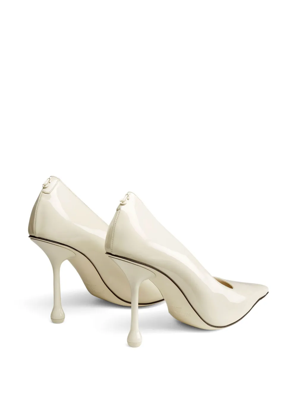 Jimmy Choo Ixia 95mm patent leather pumps White