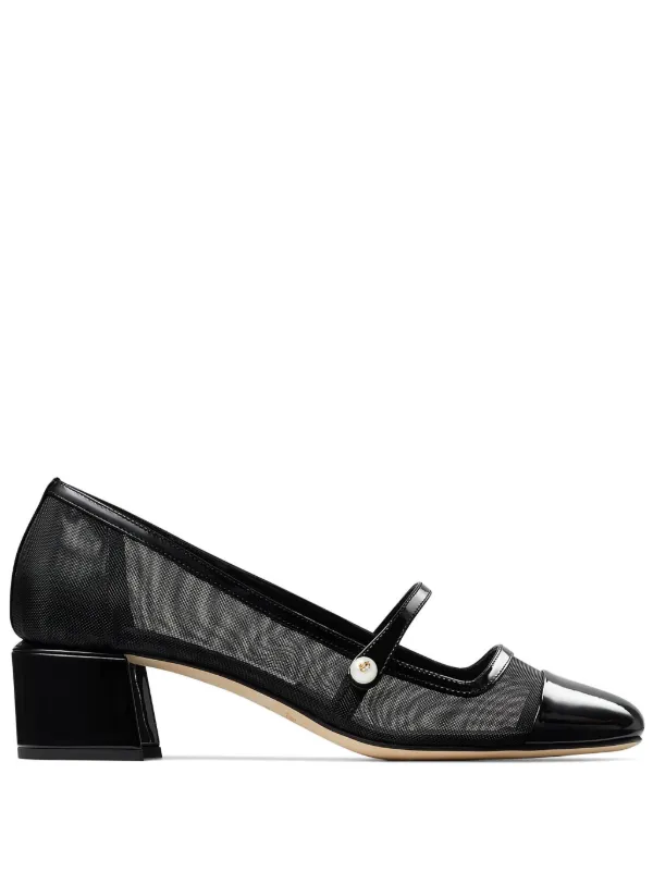 Jimmy Choo Elisa 45 Leather Pumps | Black | FARFETCH Jimmy Choo Elisa 45 Leather Pumps | Black | FARFETCH