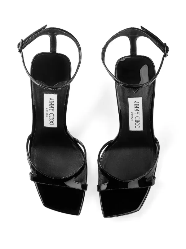 70%オフセールJIMMY CHIOO IXIA PATENT SANDAL JIMMY CHOO Onyxia 70 embellished leather sandals | NET-A-PORTER