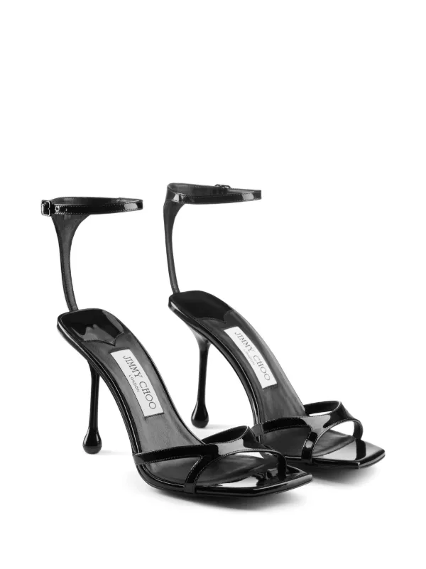 Jimmy Choo Ixia 95mm Patent Leather Sandals | Black | FARFETCH Jimmy Choo Ixia 95mm Patent Leather Sandals | Black | FARFETCH