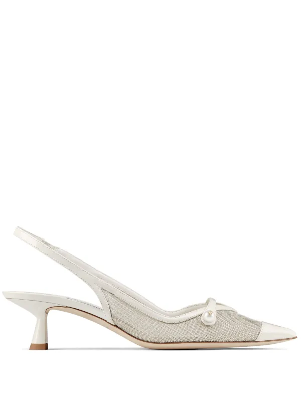 Jimmy Choo Amita 45 Pumps in Silver