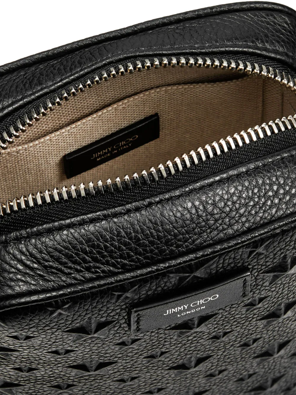Jimmy Choo Kimi レザー メッセンジャーバッグ | ブラック | FARFETCH JP