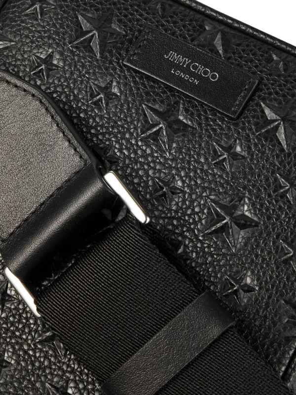 Jimmy Choo ブラック メッセンジャーバッグ Jimmy Choo Kimi レザー メッセンジャーバッグ | ブラック | FARFETCH JP