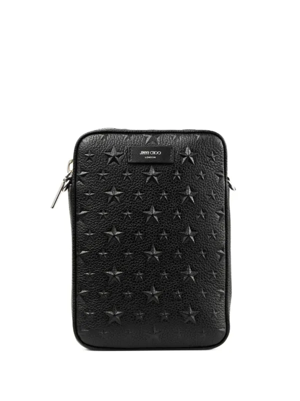 Jimmy Choo ブラック メッセンジャーバッグ Jimmy Choo Kimi レザー メッセンジャーバッグ | ブラック | FARFETCH JP