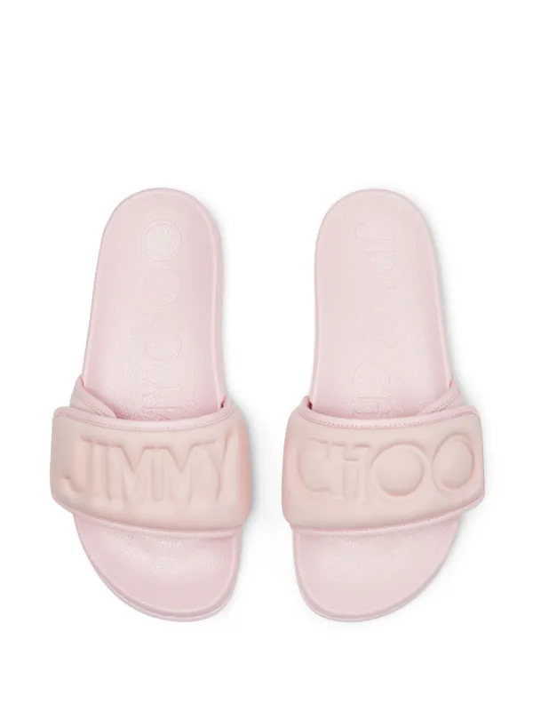 Jimmy Choo Fitz ロゴ サンダル | ピンク | FARFETCH JP