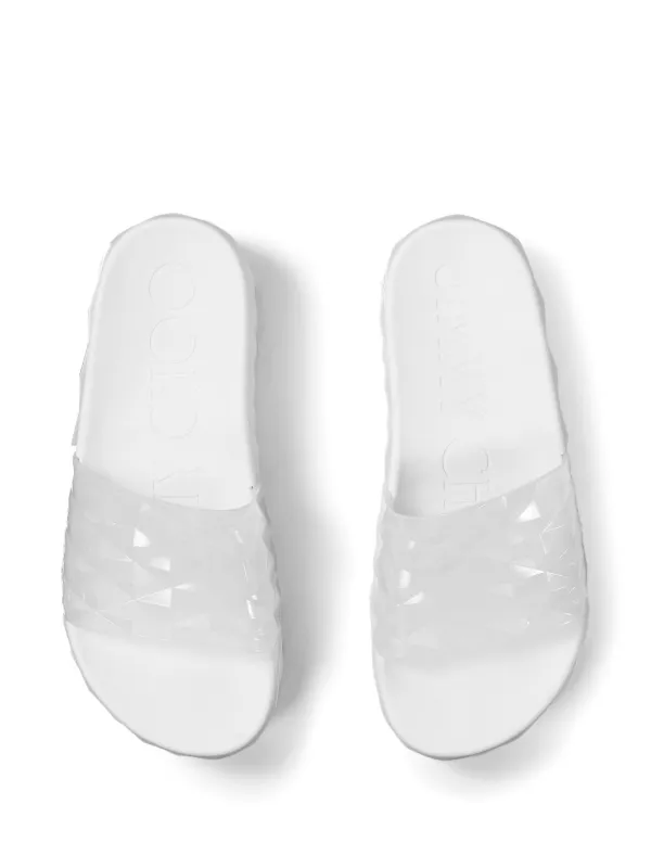 【送料&関税込】Jimmy Choo Diamond Slide Sandals JIMMY CHOO Diamond Slide/F Black Rubber Diamond Slides
