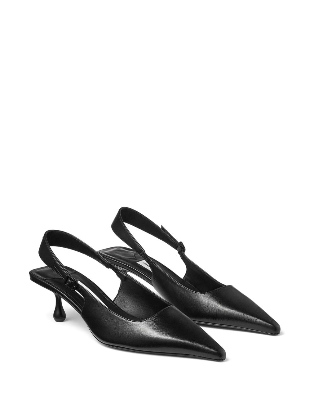 Shop Jimmy Choo Amel 50mm Leather Pumps In Black