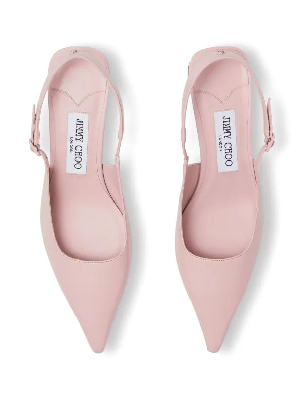 Jimmy Choo Amel 50mm Leather Pumps | Pink | FARFETCH