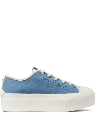【JIMMY CHOO】Palma Maxi/F-Lop スニーカー★関税送料込み Jimmy Choo Palma Maxi/F Platform Sneakers | Blue | FARFETCH