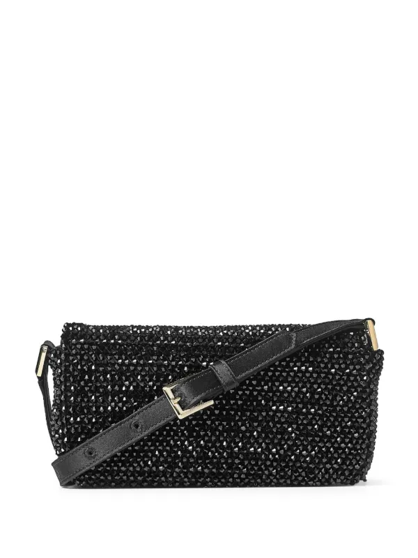 Jimmy Choo Avenue Slim ショルダーバッグ ブラック/ラテ SchaferandweinerShops | Jimmy Choo 'Avenue Slim' quilted