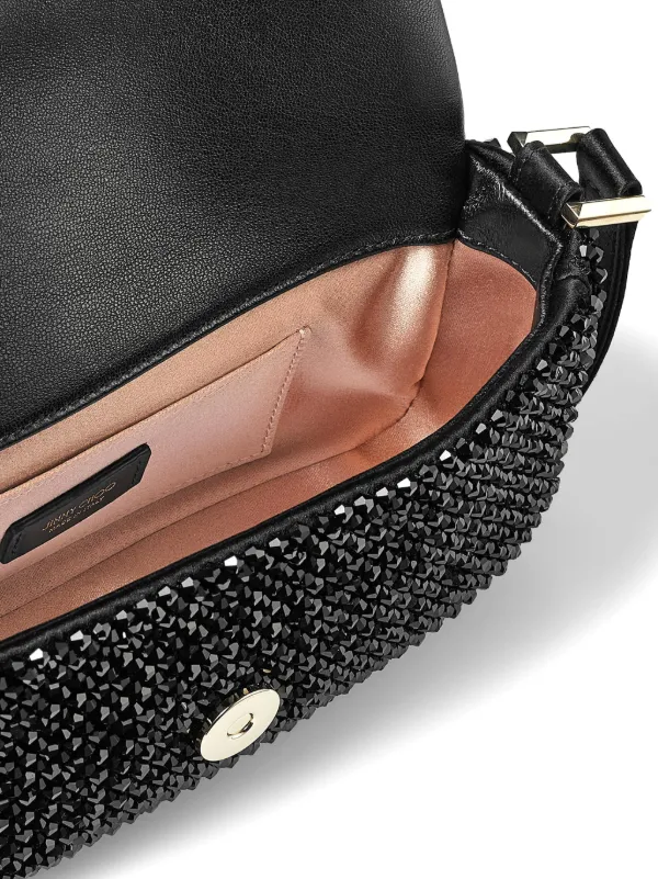 直営店‐Jimmy Choo‐  AVENUE ミニ ショルダーバッグ Jimmy Choo Avenue ショルダーバッグ ミニ | ブラック | FARFETCH JP