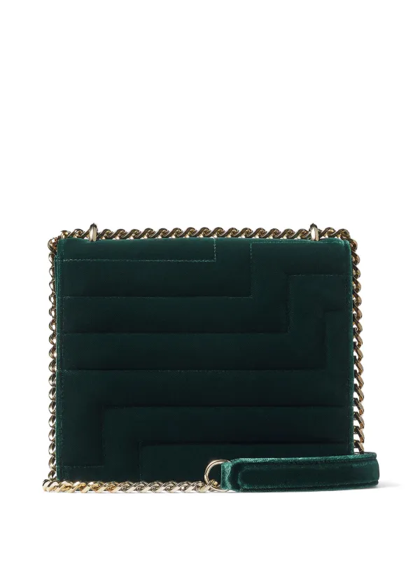 Jimmy Choo Avenue Quad ショルダーバッグ ダークグリーン Jimmy Choo Avenue Quad ショルダーバッグ | グリーン | FARFETCH JP