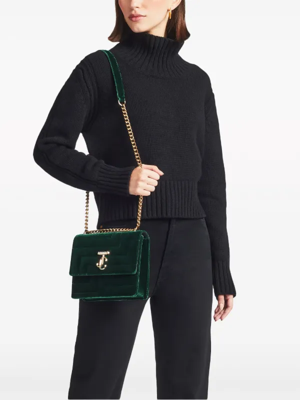 Jimmy Choo Avenue Quad ショルダーバッグ ダークグリーン Jimmy Choo Avenue Quad ショルダーバッグ | グリーン | FARFETCH JP